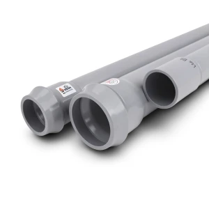 UPVC Pipes Nominal Pressure 6 Bar Outside Diameter 125 mm Thickness 3.1 mm Gray | Al Watania Plastics