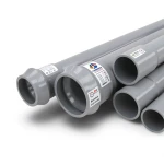 UPVC Pipes Nominal Pressure 6 Bar Outer Diameter 140 mm Thickness 3.5 mm Gray | Al Watania Plastics