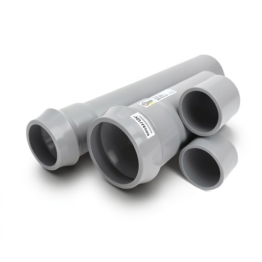 UPVC Pipes 6 Bar Pressure 160 mm Diameter 4.0 mm Thickness Gray | Al Watania Plastics
