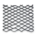 Hot Rolled Black Steel Expanded Metal Mesh 1.7 mm Thickness 1.22 m Width 5 m Length