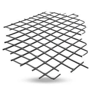 Hot Rolled Black Steel Expanded Metal Mesh Khaleeji 1.7 mm Thickness 1.22 m Width 6 m Length