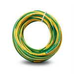 لفة سلك مفرد 10 mm 600/1000 فولت، موصل نحاس شعر مغطى بالقصدير، لون أصفر/أخضر | شركة الفنار