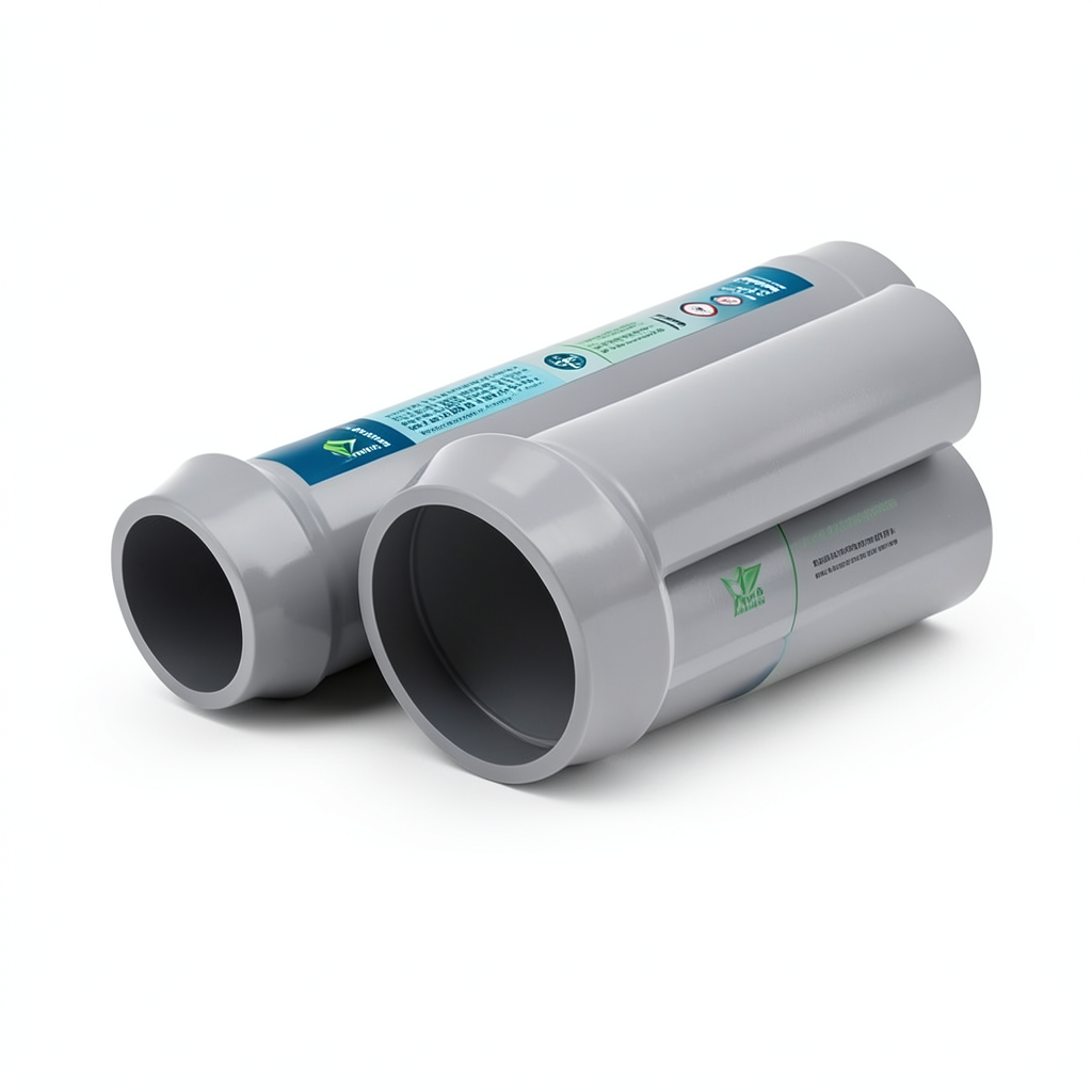 UPVC Pipes Water Installations Nominal Pressure 8 Bar Outside Diameter 140 mm Thickness 4.3 mm Gray | Al Watania Plastics