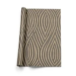 Spanish Wallpaper Wavy Design 10m x 0.53m, Dark Beige