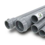 UPVC Pipes Nominal Pressure 8 Bar Thickness 5.5 mm Outer Diameter 180 mm Gray | Al Watania Plastics