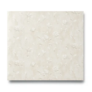 Wall Decoration Floral Design 10 m x 1.06 m Pale Beige, Model 41353