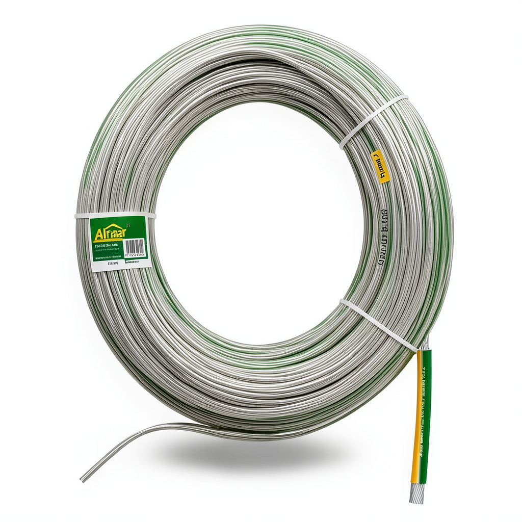 16mm Single Electrical Wire 600/1000 volts, Flexible Tinned Copper Conductor, Yellow/Green | Al Fanar
