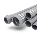 UPVC Pipes Nominal Pressure 6 Bar Outside Diameter 225 mm Thickness 5.5 mm Gray | Al Watania Plastics