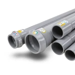 UPVC Pipes Nominal Pressure 6 Bar Outside Diameter 250 mm Thickness 6.2 mm Gray | Al Watania Plastics