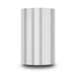 Italian Wallpaper Pale Gray Color Striped Design, Size 10mx0.53m