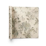 Wall Decoration Floral Design 10 m x 1.06 m Beige, Model 81416