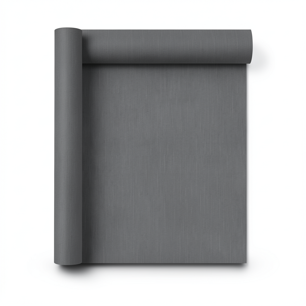 Italian Wallpaper Dark Gray Plain Design, Size 10m x 0.53m, Model Z21742