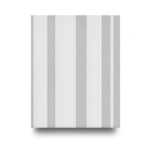 ورق جداري ايطالي لون رمادي شاحب تصميم مقلم، مقاس 10 م×0.53 م