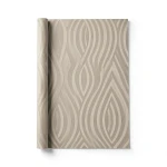 Spanish Wallpaper Wavy Design 10m x 0.53m, Dark Beige