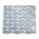 Hot Rolled Expanded Metal, Drie Design, Wire Diameter 1.7 mm, Width 2.44 M, Length 1 M