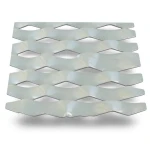Hot Rolled Expanded Metal Mesh Drie Design, Wire Diameter 1.7 mm, Width 2.44 M, Length 3 M