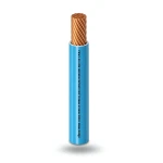 كابل نحاس THHN/THWN معزول PVC 105°C مقاس 5.26 مم² 600 فولت طول 250 قدم أزرق | شركة الفنار