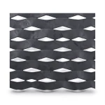 Hot Rolled Expanded Metal, Drie Design, Wire Diameter 1.7 mm, Width 2.44 M, Length 1 M