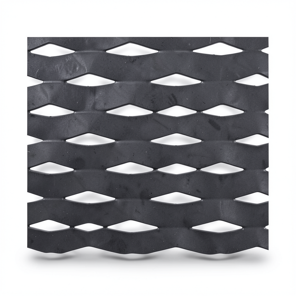 Hot Rolled Expanded Metal, Drie Design, Wire Diameter 1.7 mm, Width 2.44 M, Length 1 M
