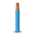 كابل نحاس THHN/THWN معزول PVC 105°C مقاس 3.31 مم² قطر 3.4 مم 600 فولت طول 250 قدم أزرق PVC 105 | شركة الفنار