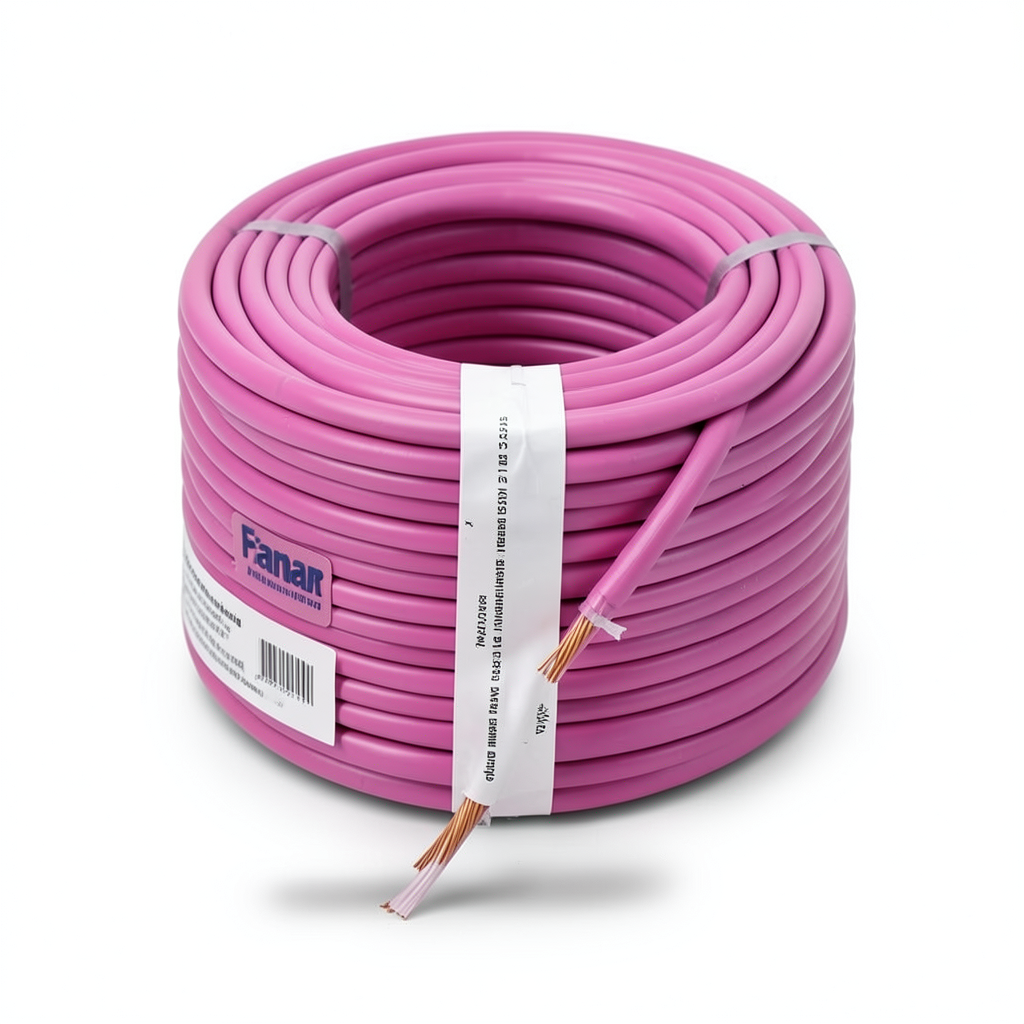 THHN/THWN Copper Cable PVC 105°C Insulation 13.3 mm² 600 Volt 250 Feet Pink | Al Fanar
