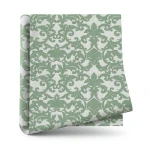 Spain Wallpaper Classic Design Green Color, Size 10mx0.53m