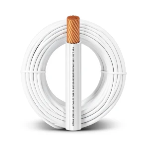 كابل نحاس THHN/THWN معزول PVC 105°C مقاس 13.3 مم² قطر 6.4 مم 600 فولت طول 250 قدم أبيض | شركة الفنار