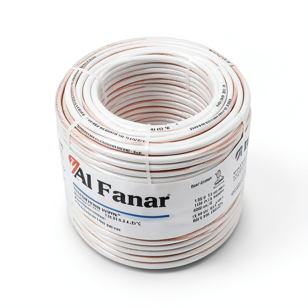 THHN/THWN Copper Cable PVC 105°C Insulation Al-Fanar Size 13.3 mm² Diameter 6.4 mm 600 Volt Length 300 Ft White | Al Fanar