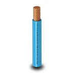 كابل نحاس THHN/THWN معزول PVC 105 درجة مئوية مقاس 3.31 مم² قطر 3.1 مم لون أزرق 600 فولت طول 250 قدم | شركة الفنار