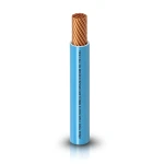 كابل نحاس THHN/THWN معزول PVC 105°C مقاس 5.26 مم² 600 فولت طول 250 قدم أزرق | شركة الفنار