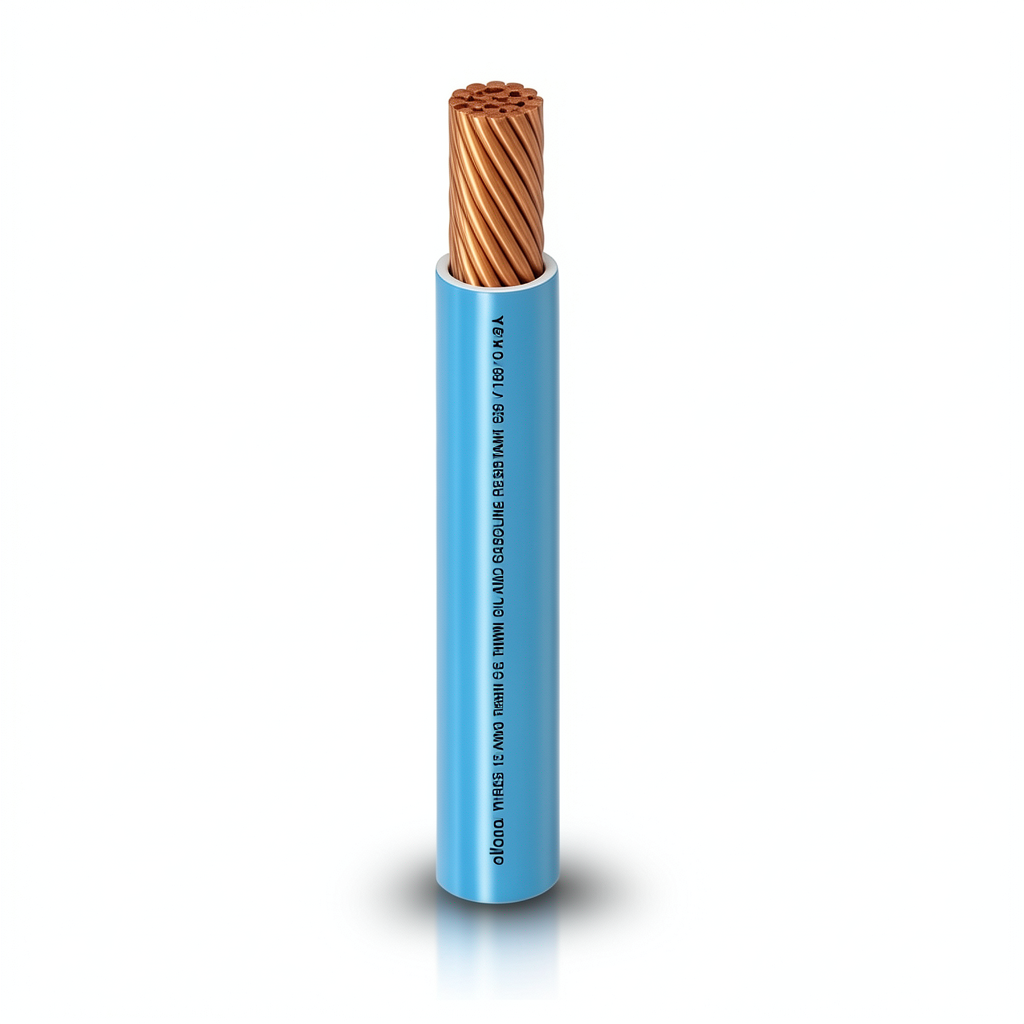 THHN/THWN Copper Cable PVC 105°C Insulation 5.26 mm² 600 Volt 250 Feet Blue | Al Fanar