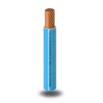 كابل نحاس THHN/THWN معزول PVC 105°C مقاس 0.82 مم² 600 فولت طول 250 قدم أزرق | شركة الفنار