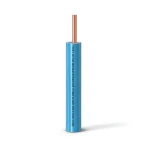 كابل نحاس THHN/THWN معزول PVC 105 درجة مئوية مقاس 3.31 مم² قطر 3.1 مم لون أزرق 600 فولت طول 250 قدم | شركة الفنار