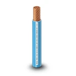 كابل نحاس THHN/THWN معزول بمادة PVC 105°C مقاس 8.37 مم² 600 فولت طول 250 قدم أزرق | شركة الفنار