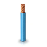 كابل نحاس THHN/THWN معزول PVC 105°C مقاس 1.31 مم² 600 فولت طول 250 قدم أزرق | شركة الفنار