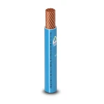 كابل نحاس THHN/THWN معزول PVC 105°C مقاس 3.31 مم² قطر 3.4 مم 600 فولت طول 250 قدم أزرق PVC 105 | شركة الفنار