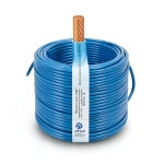 كابل نحاس THHN/THWN معزول PVC 105°C مقاس 5.26 مم² 600 فولت طول 250 قدم أزرق | شركة الفنار
