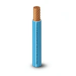 كابل نحاس THHN/THWN معزول بمادة PVC 105°C مقاس 8.37 مم² 600 فولت طول 250 قدم أزرق | شركة الفنار