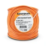 سلك امريكي 6 AWG نحاس مجدول معزول PVC 105°C برتقالي، 600 فولت، 500 قدم | شركة كابلات الشرقية للصناعة