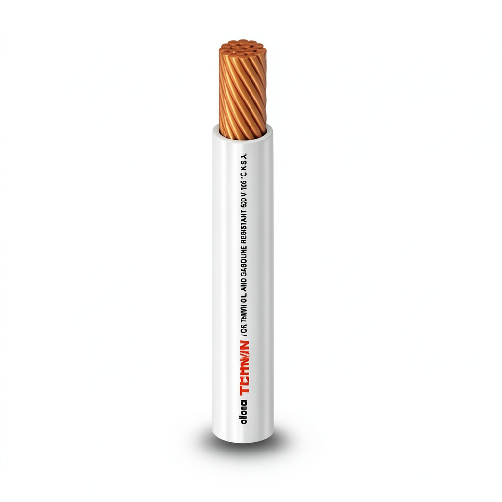 THHN/THWN Copper Cable PVC 105°C Insulation Al-Fanar Size 13.3 mm² Diameter 6.4 mm 600 Volt Length 300 Ft White | Al Fanar