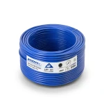 سلك كهرباء امريكي 2 AWG نحاس مجدول عزل PVC 105°C أزرق 600 فولت 500 قدم | شركة كابلات الشرقية للصناعة