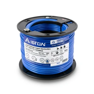 1/0 AWG Stranded Copper Electrical Wire PVC Insulation 105°C Blue 600V 500ft | Asharqiyah Cables Company for Industry