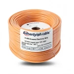 سلك امريكي 1/0 AWG نحاس مجدول معزول PVC 105°C برتقالي، 600 فولت، 500 قدم | شركة كابلات الشرقية للصناعة