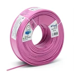 كابل نحاس THHN/THWN معزول PVC 105 درجة مئوية مقاس 13.3 مم² 600 فولت طول 500 قدم وردي | شركة الفنار