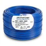 4/0 AWG Stranded Copper Electrical Wire PVC Insulation 105°C, Blue, 600V, 500ft | Asharqiyah Cables Company for Industry