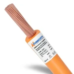 سلك امريكي 10 AWG نحاس مجدول معزول PVC 105°C برتقالي، 600 فولت، طول 2500 قدم | شركة كابلات الشرقية للصناعة
