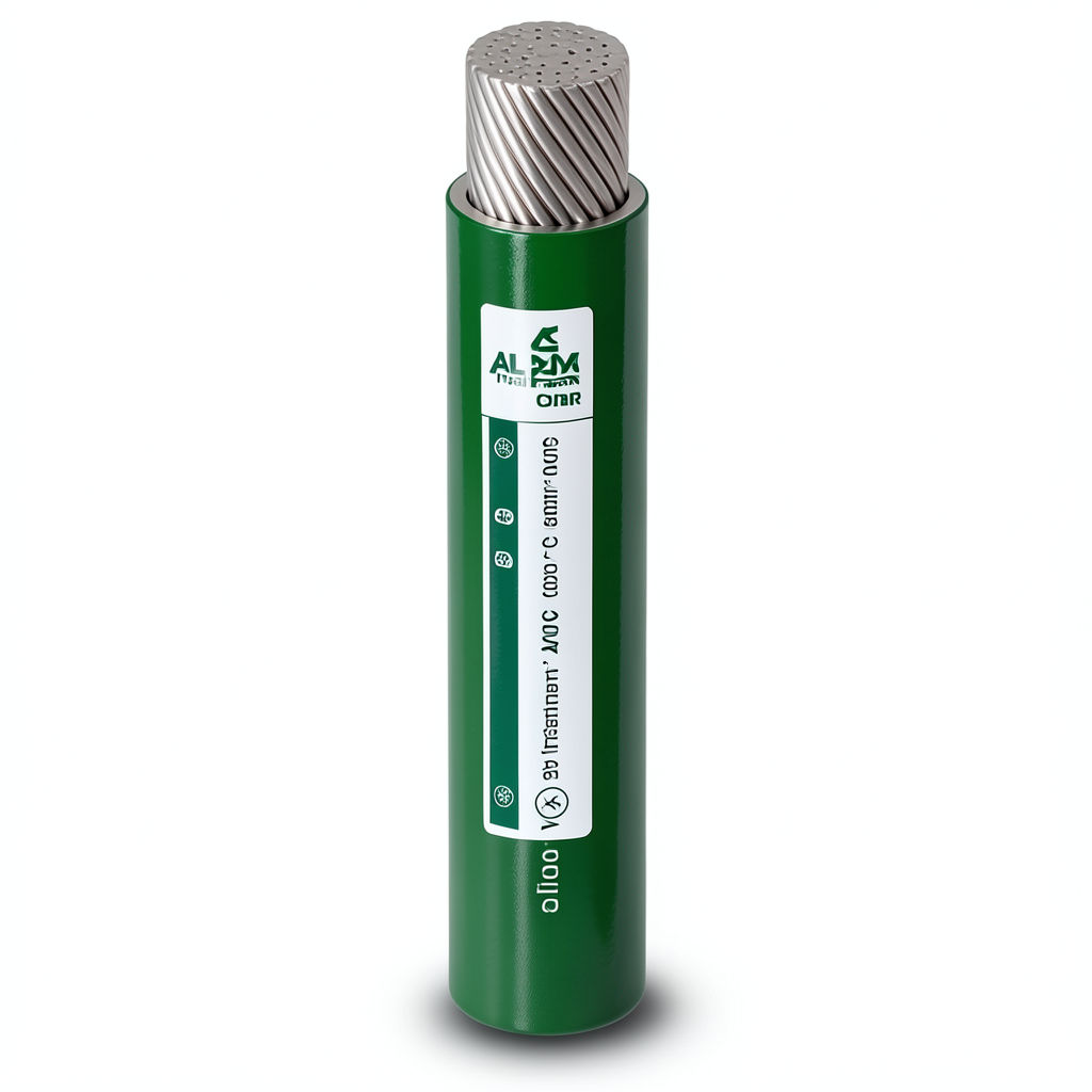 سلك مفرد نحاس مرن مطلي بالقصدير 240mm² 600/1000 فولت لون أخضر | شركة الفنار