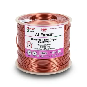 سلك كهرباء نحاس شعر مقاس 10 mm2 600/1000 فولت مغطى بالقصدير، طول 300 قدم، لفافة | شركة الفنار