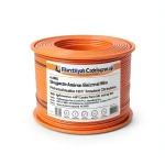 سلك امريكي 4 AWG نحاس مجدول معزول PVC 105°C برتقالي 600 فولت طول 500 قدم | شركة كابلات الشرقية للصناعة