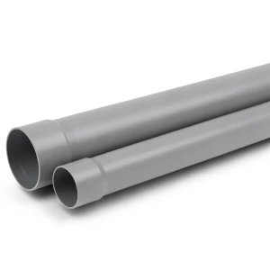 UPVC Pipe PN 20 Bar Size 75 mm Thickness 6.8 mm Gray Color